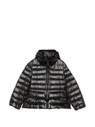 Giubbino per bambina Moncler Enfant nero con design trapuntato - Rubino Kids
