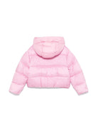 Giubbino per bambina Moschino Kids rosa con ricamo logo - Rubino Kids