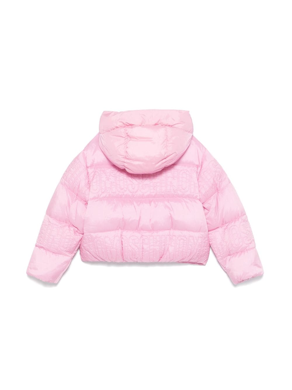 Giubbino per bambina Moschino Kids rosa con ricamo logo - Rubino Kids