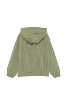 Giubbino per bambini Moschino Kids verde con stampa Teddy Bear sul davanti - Rubino Kids