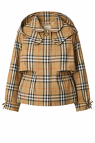 Giubbino per bambino Burberry Kids beige con motivo a quadri - Rubino Kids