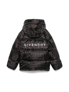 Giubbino per bambino Givenchy Kids nero con motivo 4G - Rubino Kids