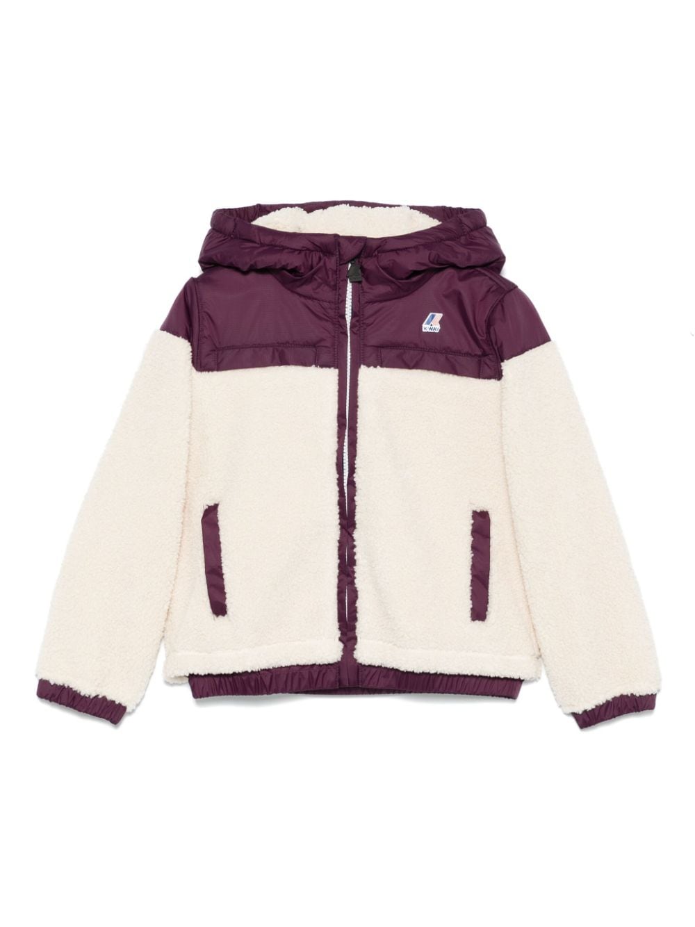 Giubbino per bambino K - Way Kids P. Jildaz Orsetto beige con cappuccio - Rubino Kids