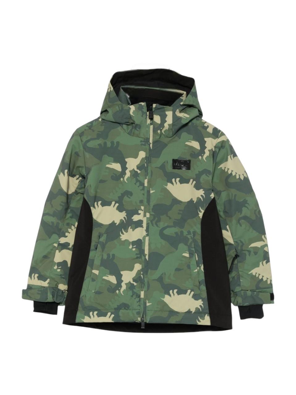 Giubbino per bambino Mc2 Saint Barth Kids verde con motivo mimetico - Rubino Kids
