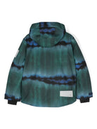 Giubbino per bambino Molo Alpine verde con effetto tie dye - Rubino Kids