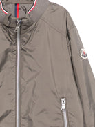 Giubbino per bambino Moncler Enfant grigio con cerniera hilmi - Rubino Kids