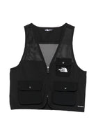 Giubbino per bambino The Nort Face Kids nero con inserti in rete - Rubino Kids