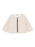 Giubbino per neonata Album Di Famiglia Kids beige con zip frontale - Rubino Kids