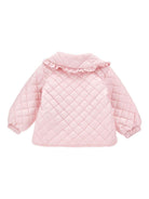 Giubbino per neonata Monnalisa rosa con design trapuntato - Rubino Kids