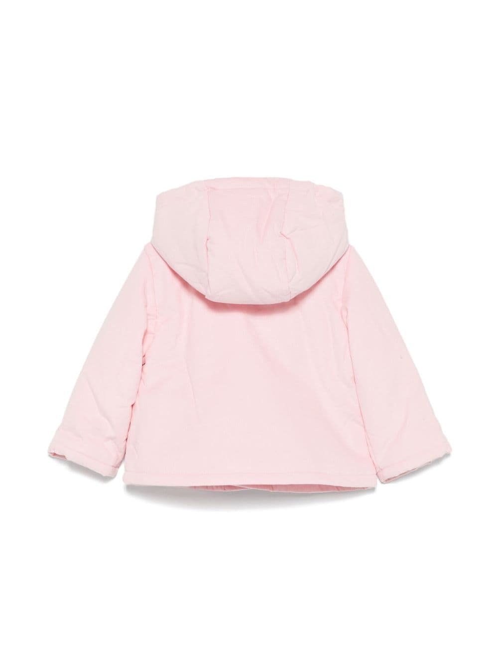 Giubbino per neonata Moschino Kids rosa con applicazione Teddy Bear - Rubino Kids