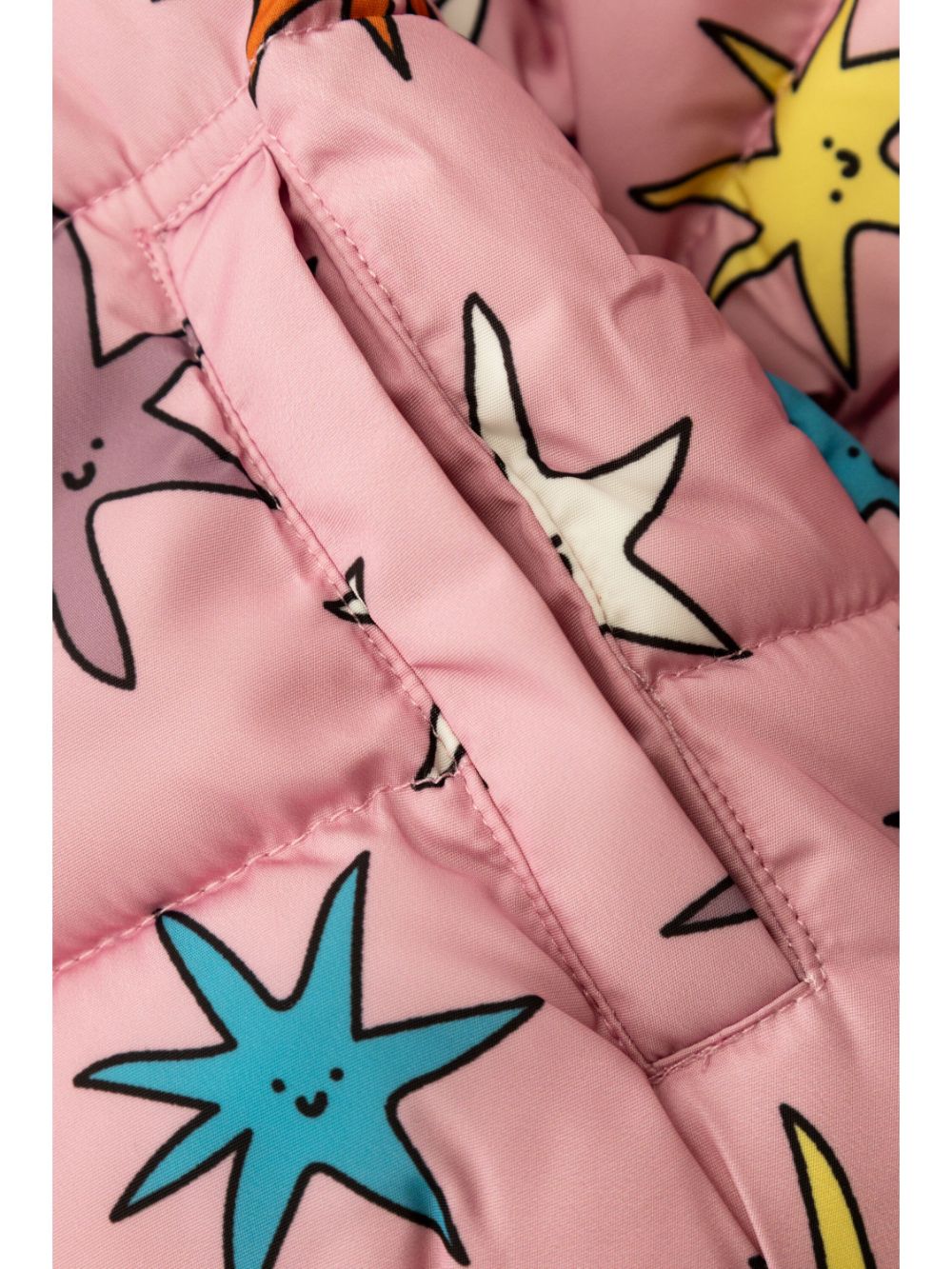 Giubbino per neonata Stella McCartney Kids rosa con stampa - Rubino Kids