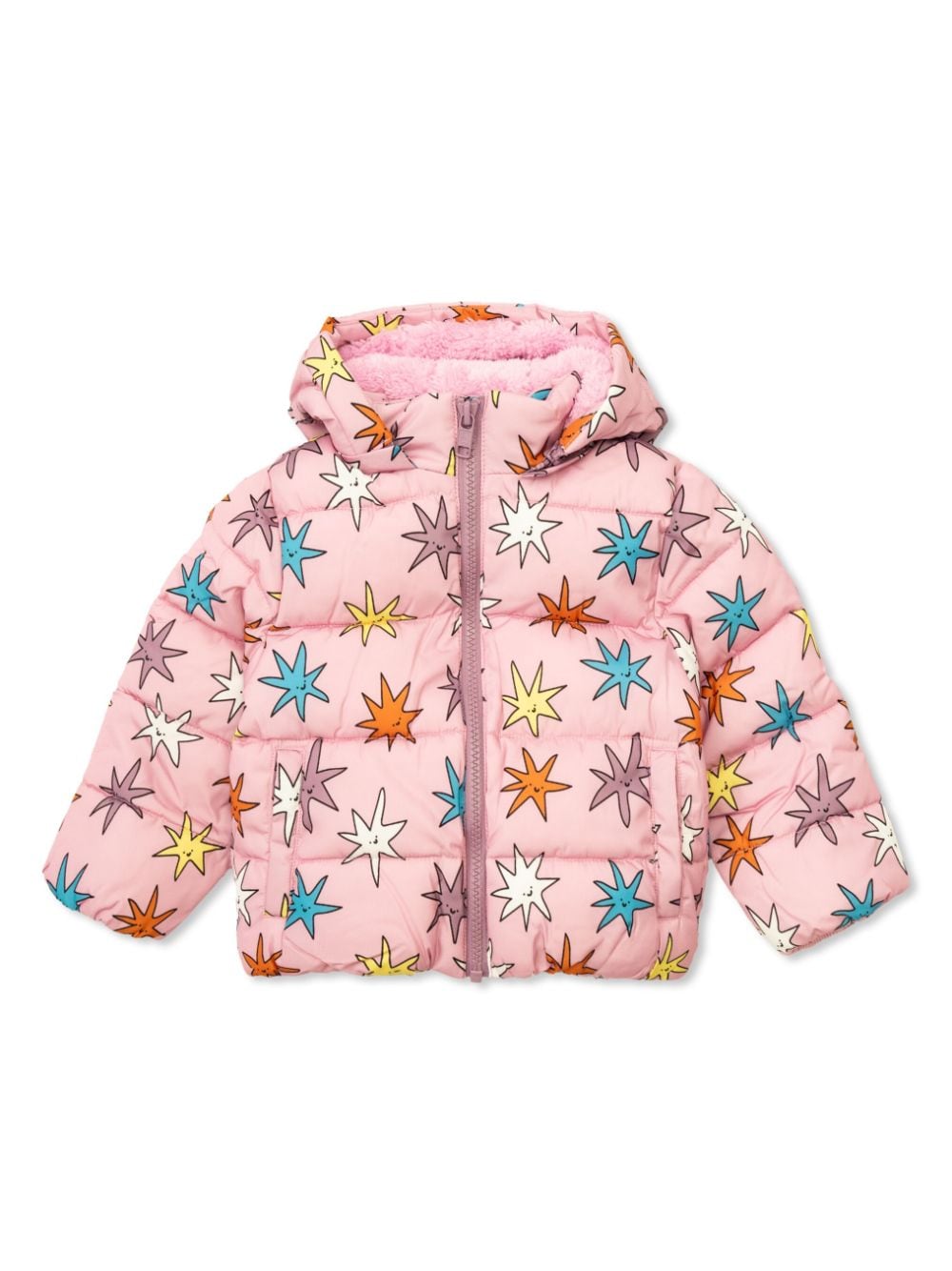 Giubbino per neonata Stella McCartney Kids rosa con stampa - Rubino Kids