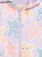 Giubbino per neonata Stella McCartney Kids viola con stampa stelle marine all - over - Rubino Kids