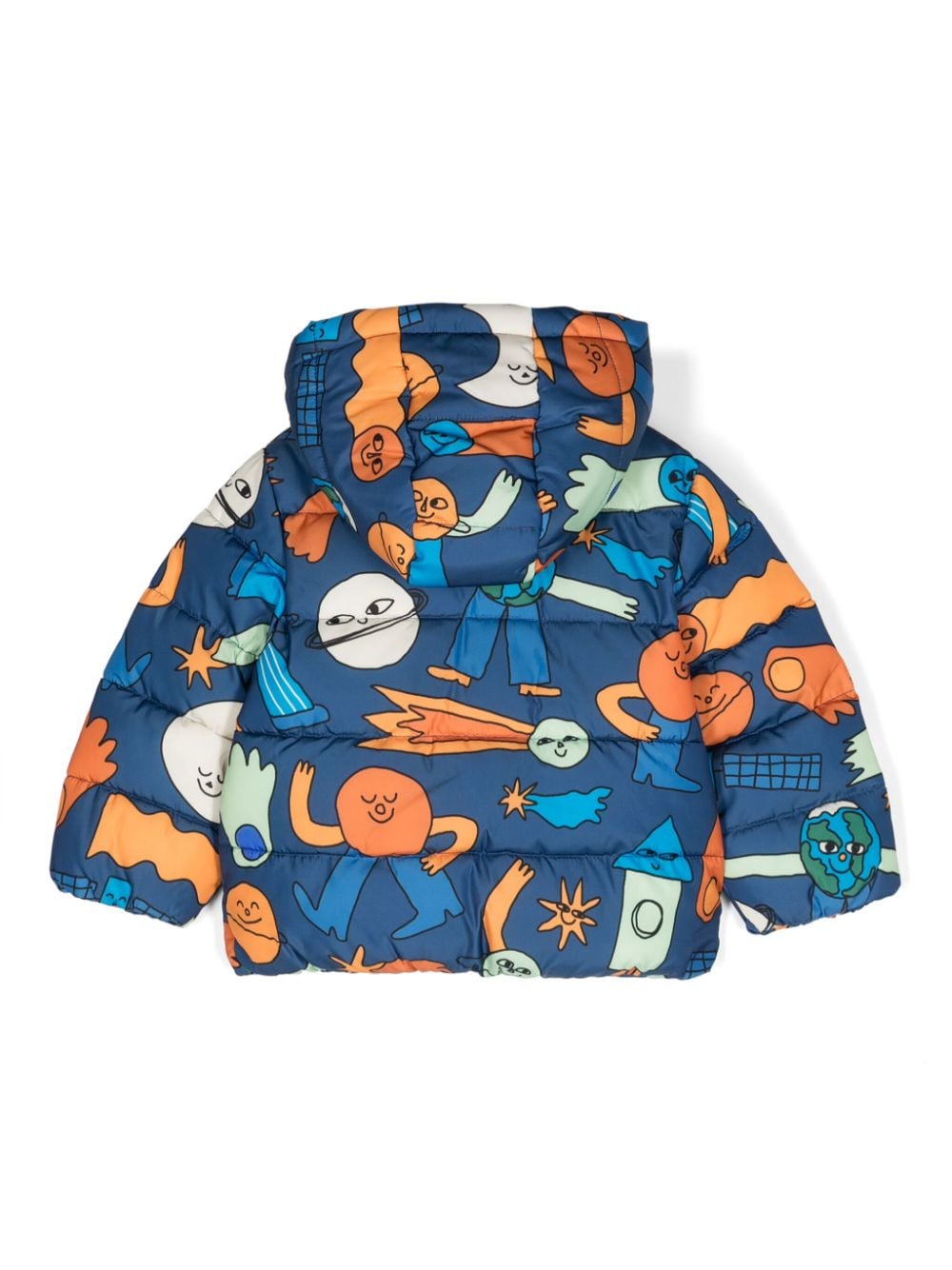 Giubbino per neonati Stella McCartney Kids blu con stampa grafica - Rubino Kids