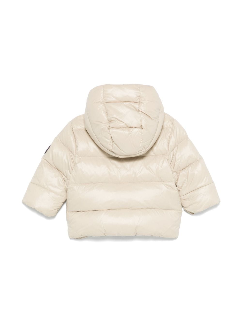 Giubbino per neonato Fay Kids beige chiaro con logo sulla manica e design imbottito - Rubino Kids