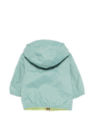 Giubbino per neonato K - Way Kids verde azzurro con cerniera - Rubino Kids