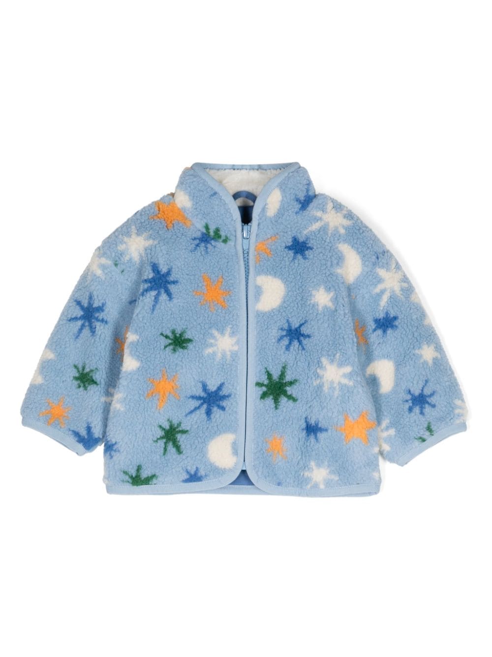 Giubbino per neonato Stella McCartney Kids azzurro a fantasia - Rubino Kids