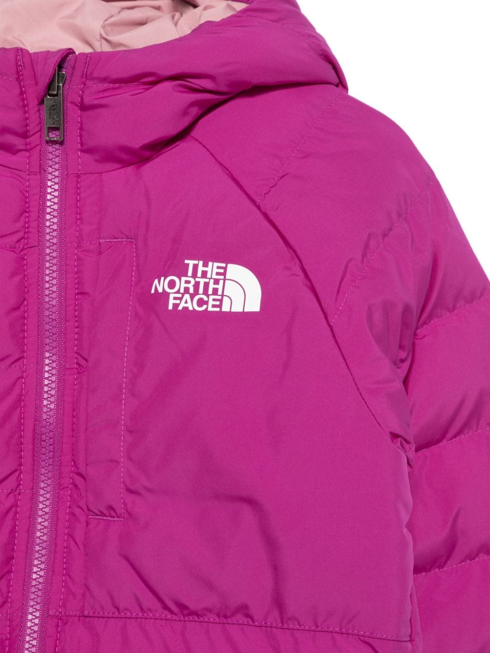 Giubbino Perrito per bambina The North Face Kids viola con chiusura frontale con zip - Rubino Kids