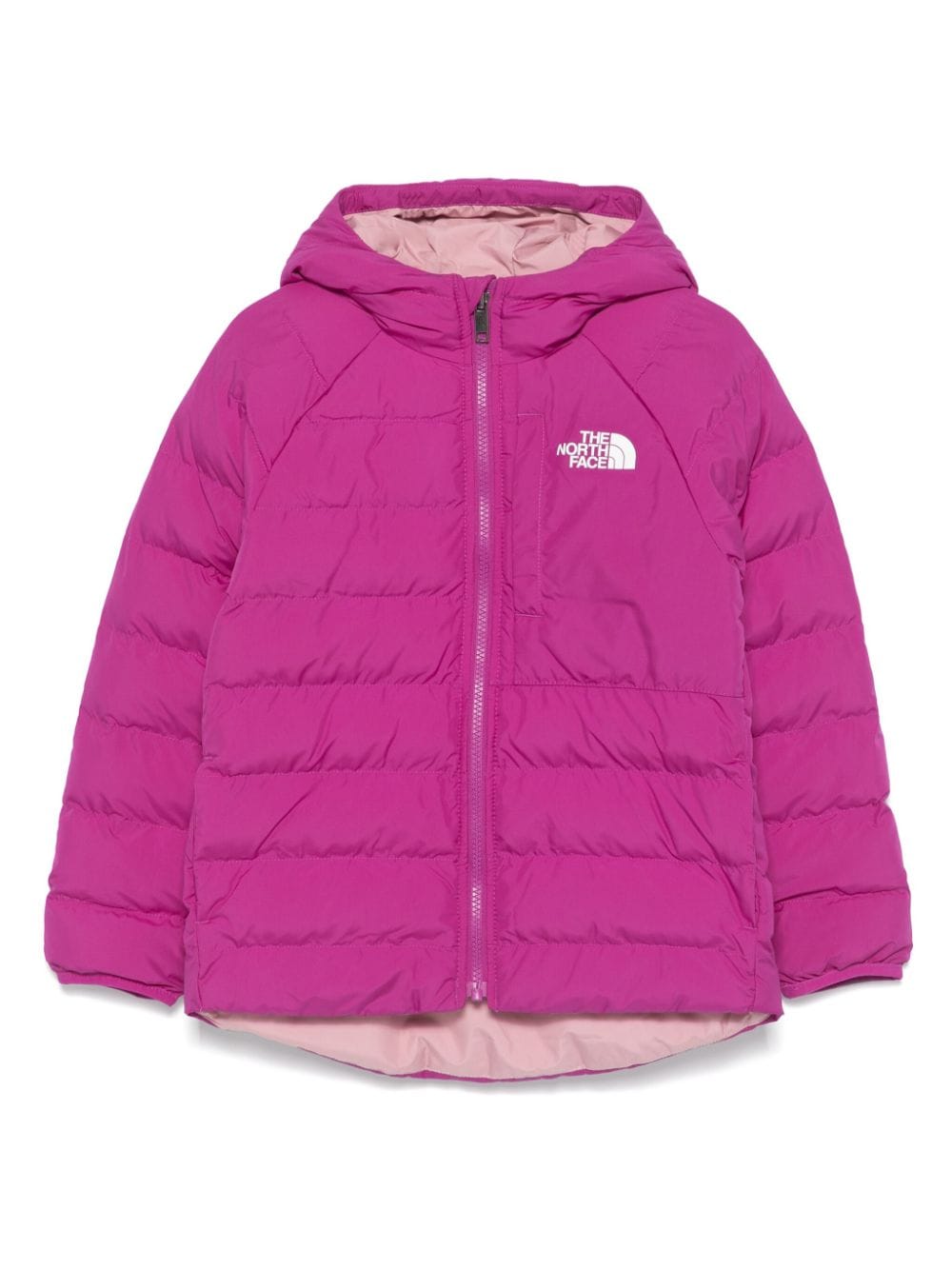 Giubbino Perrito per bambina The North Face Kids viola con chiusura frontale con zip - Rubino Kids