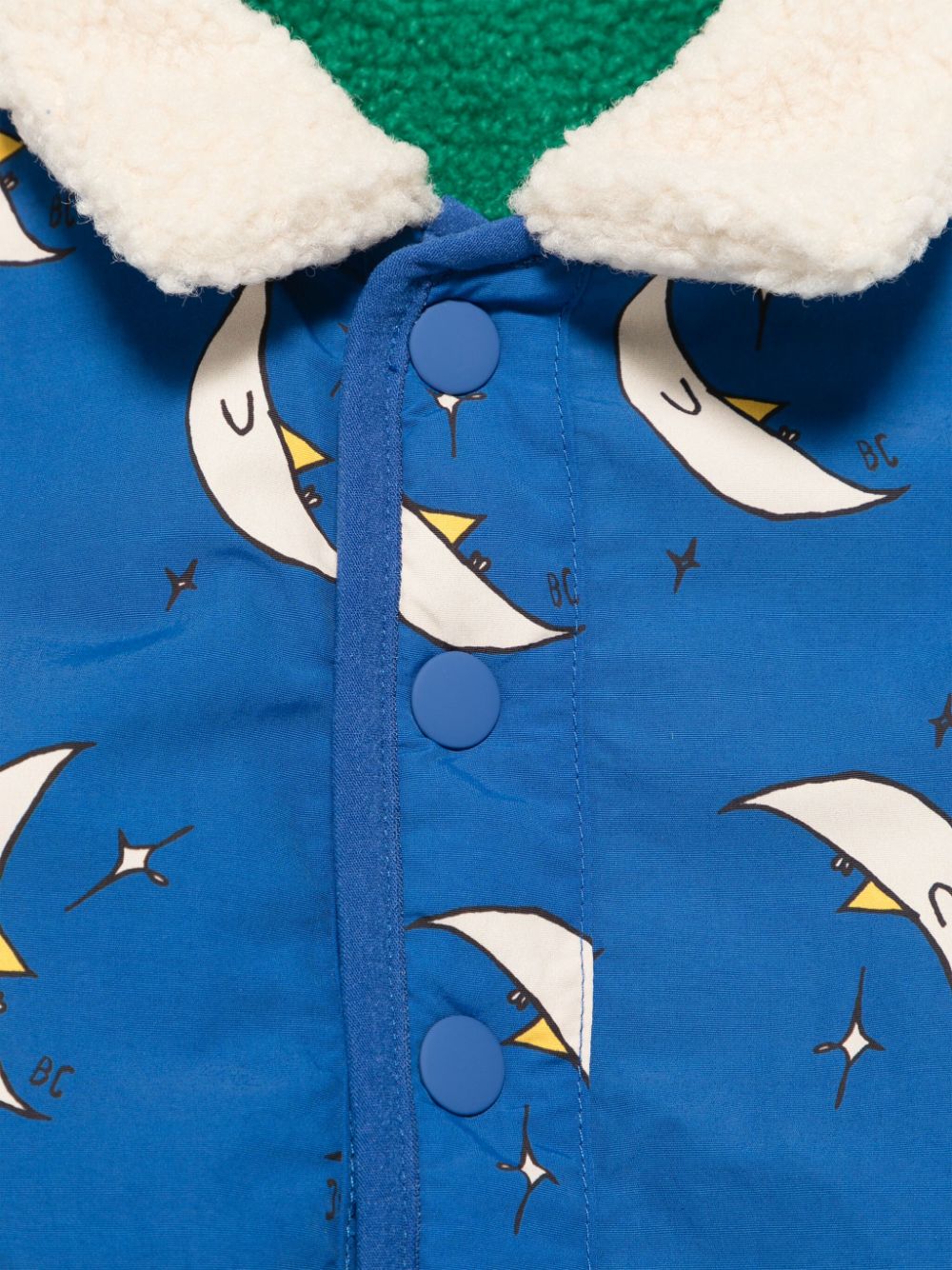 Giubbino reversibile verde/blu per neonati Beneath The Moon Bobo Choses - Rubino Kids