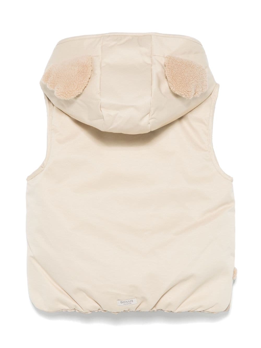 Giubbino smanicato Luijx per bambino Donsje beige con chiusura lampo - Rubino Kids