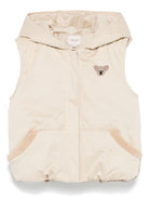 Giubbino smanicato Luijx per bambino Donsje beige con chiusura lampo - Rubino Kids