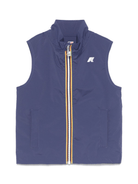 Giubbino smanicato P. Valen per bambino K Way Kids blu con antivento - Rubino Kids