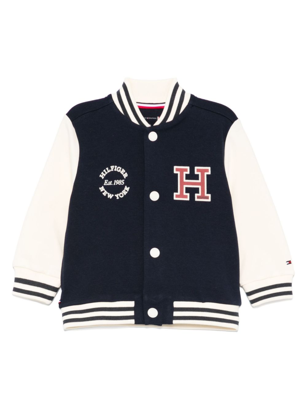 Giubbino varsity 1985 per neonato Tommy Hilfiger Junior blu con due tasche laterali - Rubino Kids