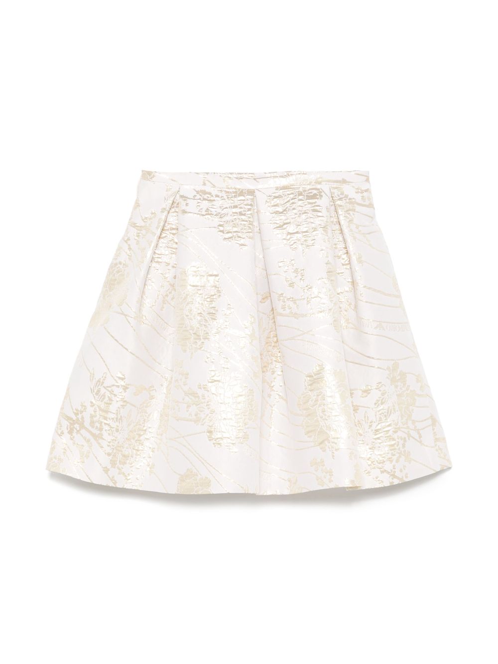 Gonna a fiori per bambina Emporio Armani Kids beige con fodera integrale - Rubino Kids