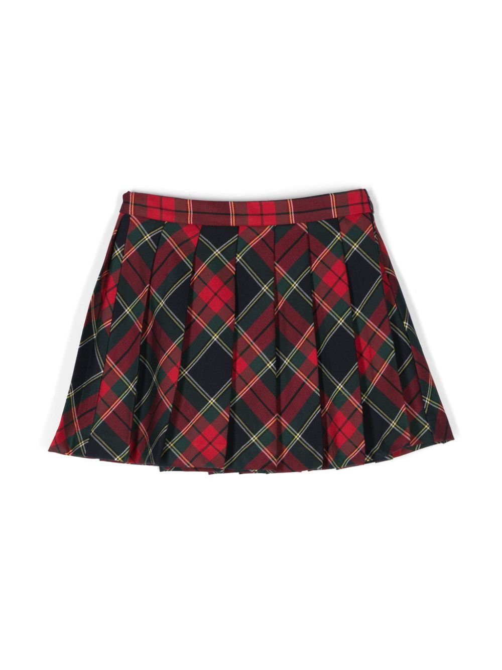 Gonna a quadri tartan per bambina Il Gufo rosso senza fodera - Rubino Kids