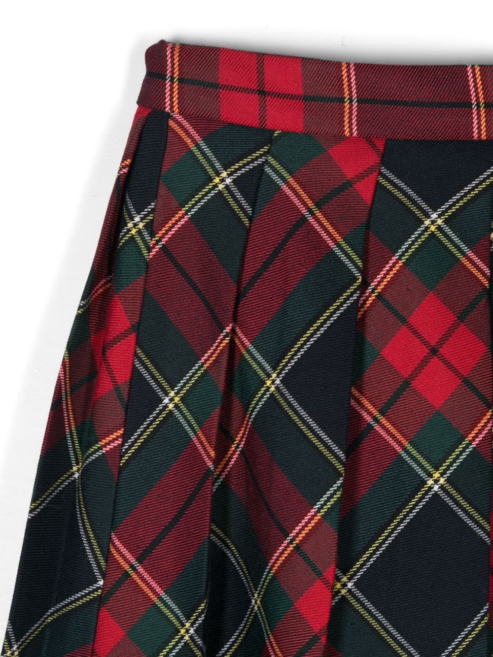 Gonna a quadri tartan per bambina Il Gufo rosso senza fodera - Rubino Kids