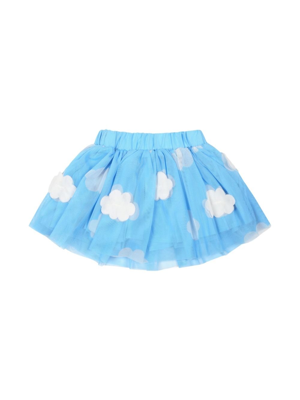 Gonna azzurra in tulle per neonata con stampa nuvole Stella McCartney Kids - Rubino Kids