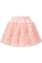 Gonna Blissus per bambina Molo rosa con ruches a strati - Rubino Kids