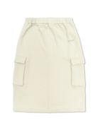 Gonna in cotone per bambina Off - White Kids bianco con spacco posteriore - Rubino Kids