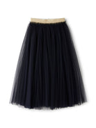 Gonna in tulle con glitter per bambina Il Gufo blu con vtia elasticizzata - Rubino Kids