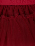 Gonna in tulle effetto seta per neonata Monnalisa rossa con fodera in cotone - Rubino Kids