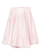 Gonna lamé per bambina Monnalisa rosa con inserti in tulle - Rubino Kids