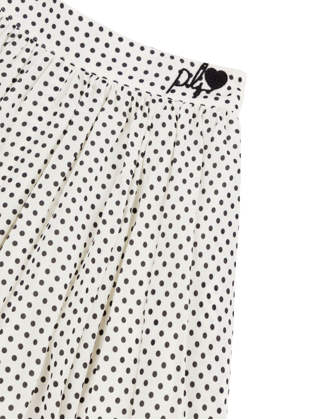 Gonna midi a pois bianco e nero per bambina Philosophy Di Lorenzo Serafini Kids - Rubino Kids