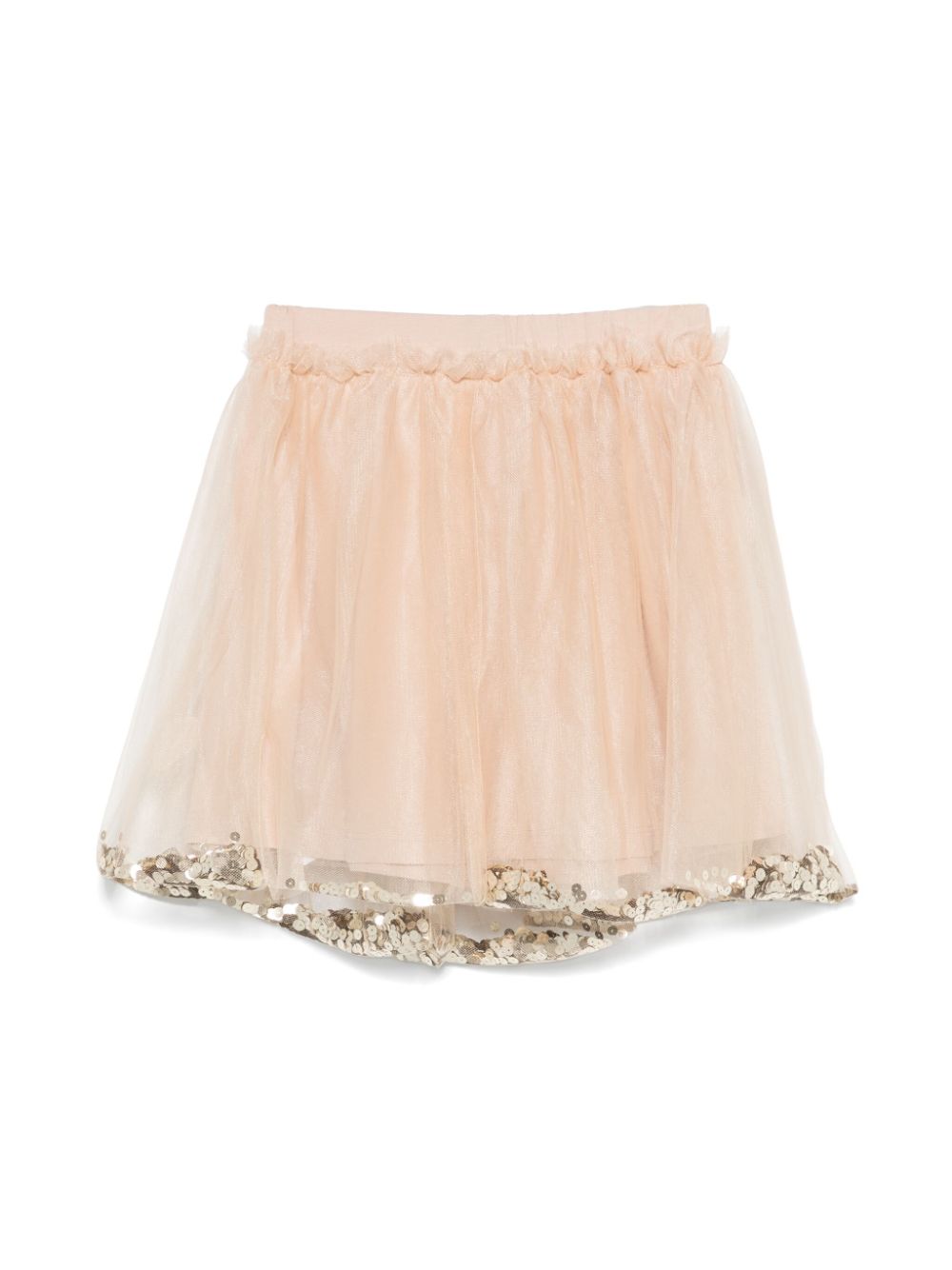 Gonna midi per bambina Douuod Kids beige con paillettes - Rubino Kids