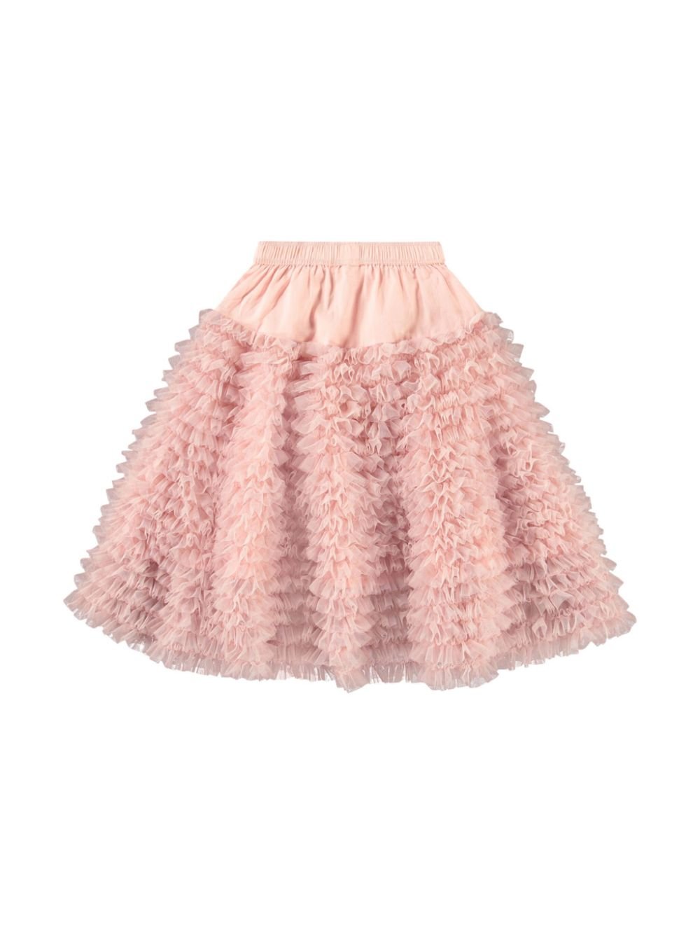 Gonna midi per bambina Molo Bliss rosa con ruches all - over - Rubino Kids