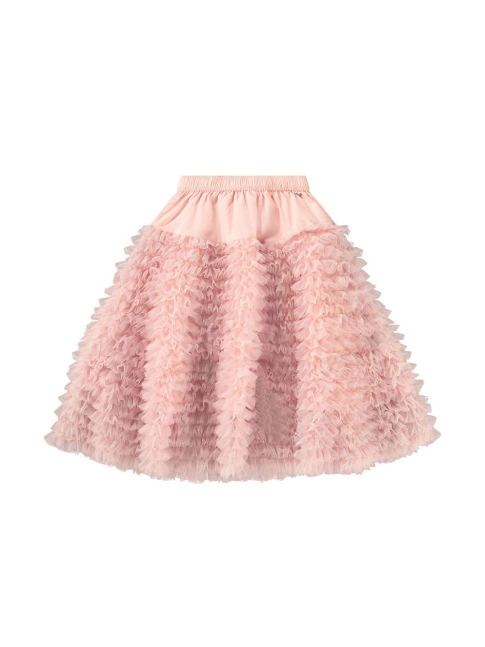 Gonna midi per bambina Molo Bliss rosa con ruches all - over - Rubino Kids