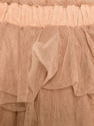 Gonna Mirre per bambina Donsje marrone con rete in tulle - Rubino Kids