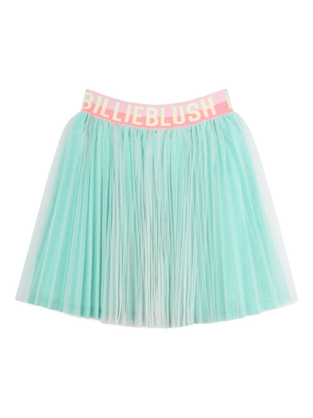 Gonna per bambina Billieblush azzurra con design plissettato - Rubino Kids