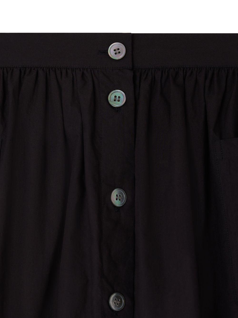 Gonna per bambina Bonpoint nera con ricamo cuori - Rubino Kids