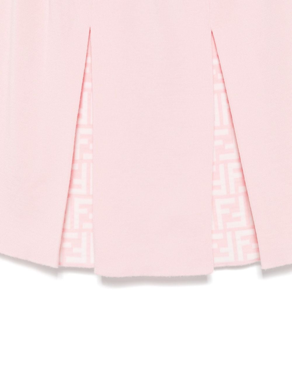 Gonna per bambina Fendi Kids rosa con vita elasticizzata - Rubino Kids