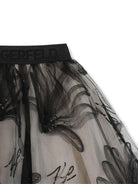 Gonna per bambina Karl lagerfeld Kids nera con paillettes - Rubino Kids