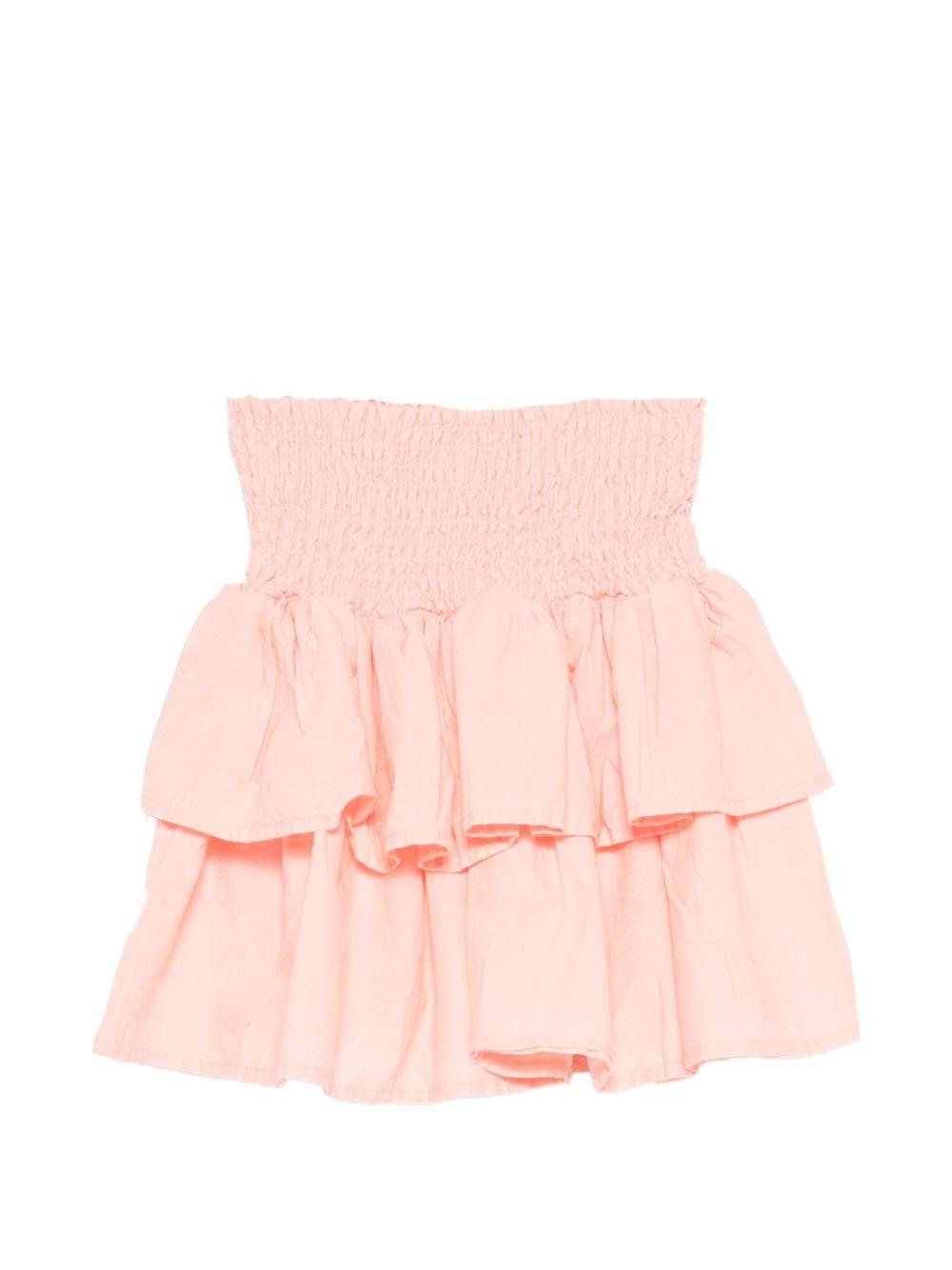 Gonna per bambina Molo rosa con design a balze - Rubino Kids