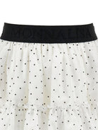 Gonna per bambina Monnalisa bianca con motivo a pois - Rubino Kids
