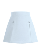 Gonna per bambina Monnalisa bianca con strass - Rubino Kids