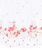 Gonna per bambina Monnalisa bianco con stampa grafica - Rubino Kids